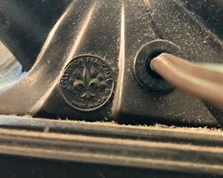 Deco Woman Lamp by Collection Francais, USA with glass globe