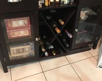 NO ALCOHOL IS FOR SALE, ONLY BAR CABINET IS FOR SALE. 