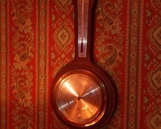 Fine Hardwood, Petite Wall Barometer, Thermometer, and Hygrometer (for measuring Relative Humidity).