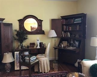 Gorgeous secretary, writing desk, corner chair