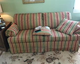 Need an extra bed occasionally? Here it is a super comfortable sleeper sofa.