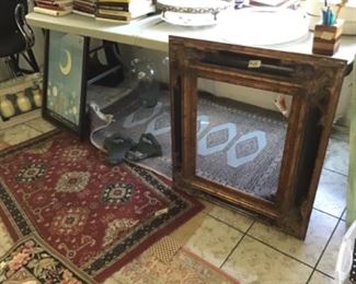 Rugs, frames, cookbooks, art work