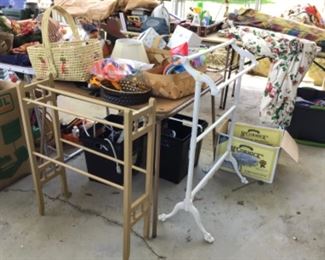 Vintage quilt stands