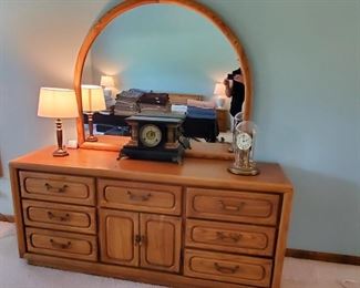 Dresser and mirror,  matching king bedroom set