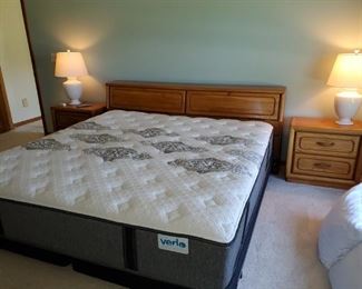 Verlo Mattresses, excellent condition,  king size . Kin size headboard, matching bedroom set