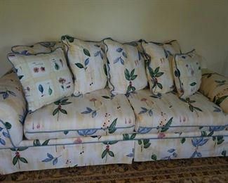 floral sofa, Cream/yellow floral