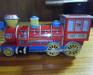 Battery Powered Tin Toy Train. 