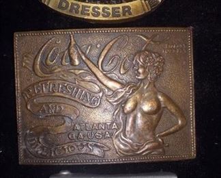 Dresser Brass Belt Buckle
Coca-Cola Brass Belt Buckle
WW2 German Soldier Nazi Aluminum Belt Buckle, 