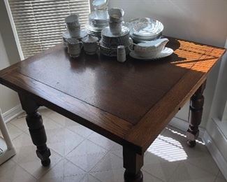 Wood Table with pullouts