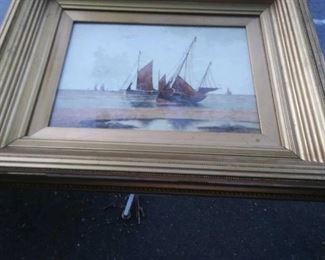 LISTED ARTIST Edward Maccall 1913 watercolor painting