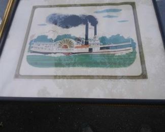 Beverly Hackett silkscreen "CHRYSOPOLIS" LISTED California artist