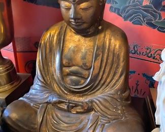 Large vintage seated Buddha