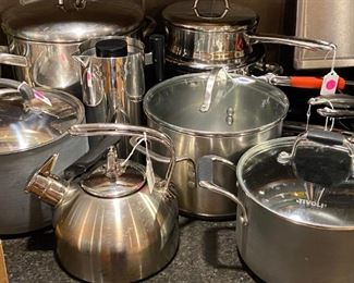 A sample of the kitchen  cookware.