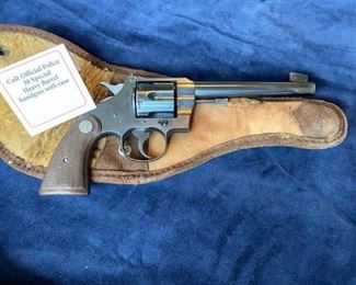 Vintage Colt 38 Special handgun with case.  Excellent condition.