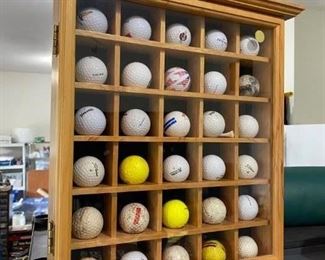 Golf ball display case.