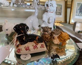 Heubach dog, Royal Worcester kitties, and more.