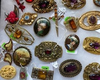 Some interesting vintage brooches and sash pins.