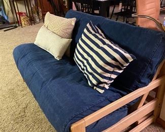 Well made denim futon in great condition