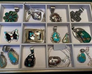 More turquoise and sterling items