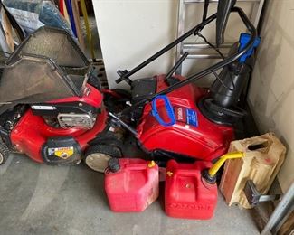 Snow blower, mower, and misc.