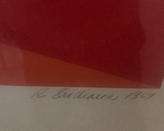 Signed R. Indiana 1967