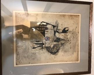 Large Johnny Friedlander etching