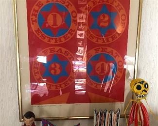 Signed Robert Indiana Purim print