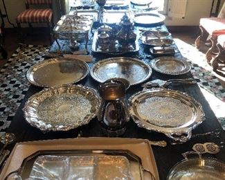 Much in fine silver plate