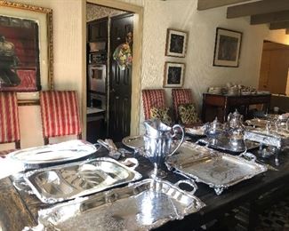 Much fine silver plate