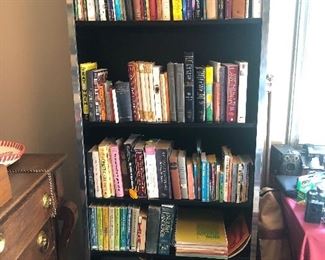 Circa 1970 book shelf and Books