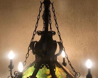 Large antique hanging fixture