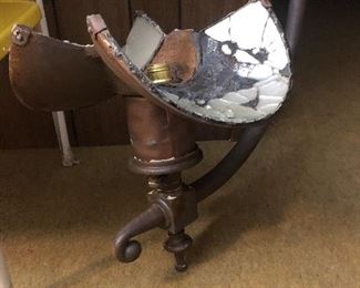 Antique commercial district light fixture with no globe