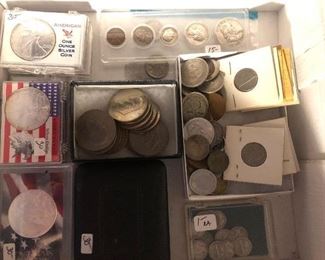 Some silver & collectible coins