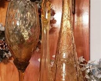 amber glass Emboli decanter