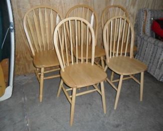 Oak chairs 3 match and 2 match