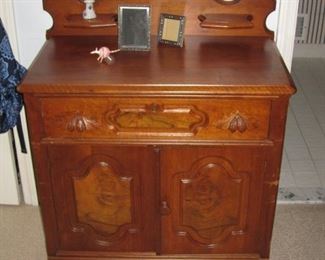 $75.00, Antique Walnut cabinet