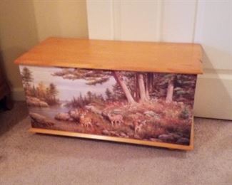 Storage chest, original artwork 