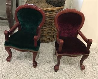 2  Chippendale Child size chair.  Probably salesman samples.  Little ones love these.