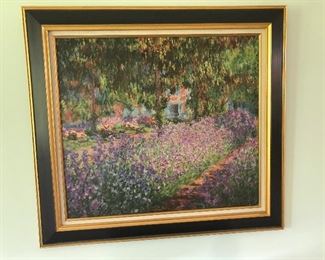 Oil Rendering of Monet's "Artist in the Garden of Givency"