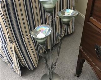 Love this calla lily candle stand