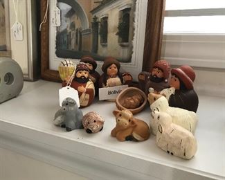 Love this little nativity set from Bolivia