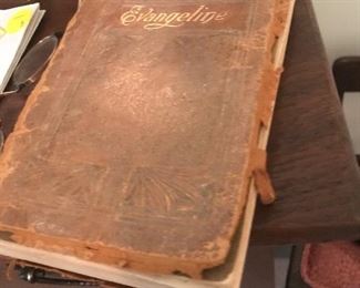 "Evangeline" Leather bound book