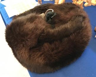 Russian  real fur hat. Could b mi k. Purchased in Russian hattery. 