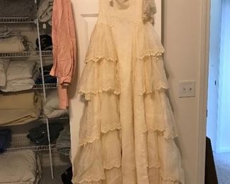 Beautiful Wedding dress..lace and ruffles of course.  Perfect condition.