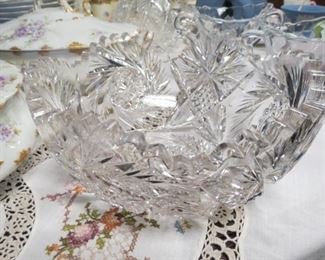 Beautiful cut crystal bowl.