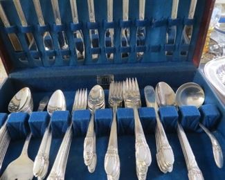 1847 Rogers Bros.,  silver plate flatware set.