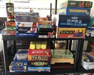 Large Lot of Games Toys and Puzzles