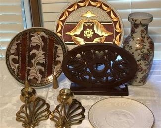 Lot of Decorative Plates and Oriental Vases