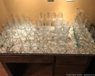 Lot of Crystal and Glass ware