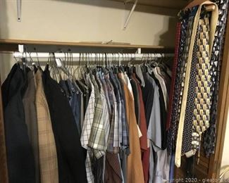 Lot of Mens Clothes Suits and Ties